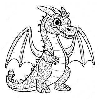 Dragon Puppet Template Coloring Page 20772-19232