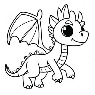 Colorful Dragon Puppet In Flight Coloring Page 20773-19233