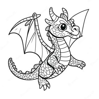 Colorful Dragon Puppet In Flight Coloring Page 20773-19234