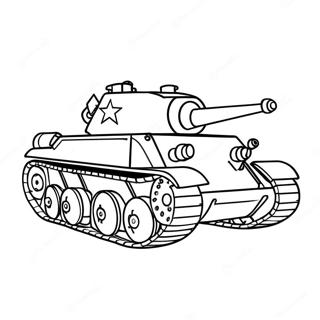 Realistic Ww2 Tank Coloring Page 20793-19249