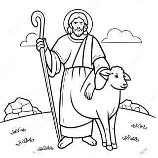 Good Shepherd Coloring Page 20802-19255