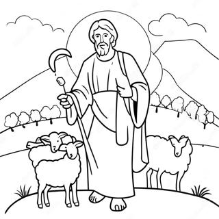 Good Shepherd Coloring Page 20802-19256