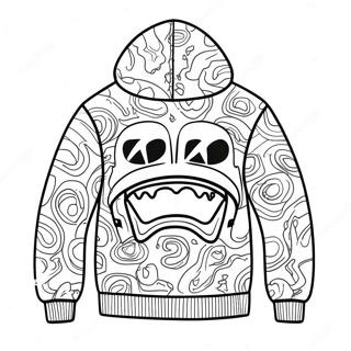 Bape Hoodie Design Coloring Page 20813-19265