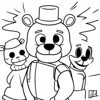 Fnaf Security Breach Coloring Page 2081-1707