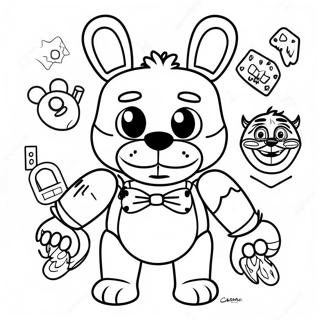 Fnaf Security Breach Coloring Page 2081-1708