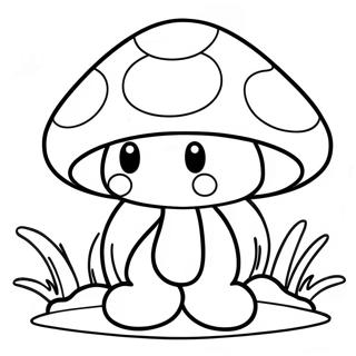 Mario Mushroom Coloring Page 20822-19271