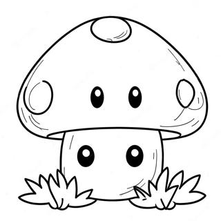 Mario Mushroom Coloring Page 20822-19272