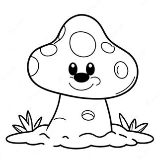 Super Mario Colorful Mushroom Coloring Page 20823-19275