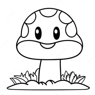 Super Mario Colorful Mushroom Coloring Page 20823-19276