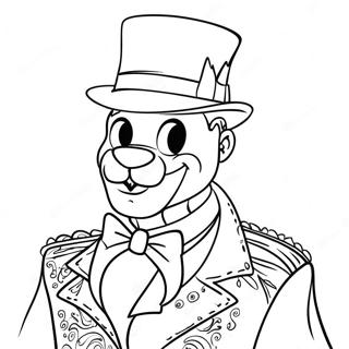 Glamorous Glamrock Freddy Coloring Page 2082-1711