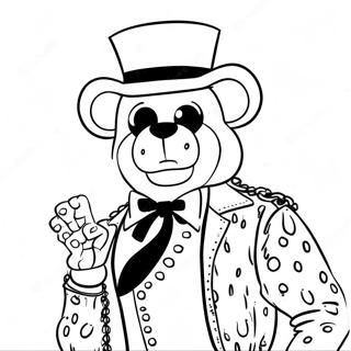 Glamorous Glamrock Freddy Coloring Page 2082-1712