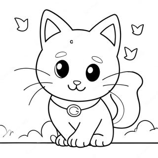 Super Kitty Coloring Pages