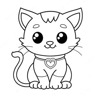 Super Kitty Coloring Page 20852-19295