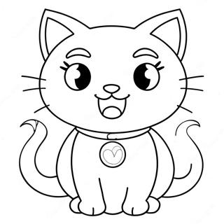 Super Kitty Coloring Page 20852-19296