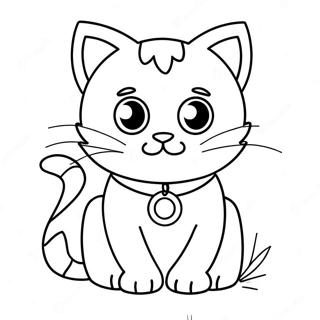 Adventurous Super Kitty Coloring Page 20853-19298