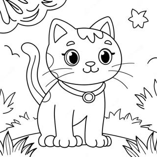 Adventurous Super Kitty Coloring Page 20853-19300