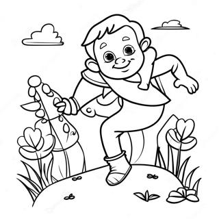 Jack And The Beanstalk Coloring Page 20862-19302