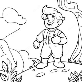 Jack And The Beanstalk Coloring Page 20862-19303