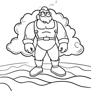 Giant In The Clouds Coloring Page 20863-19305