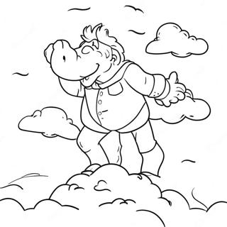 Giant In The Clouds Coloring Page 20863-19307