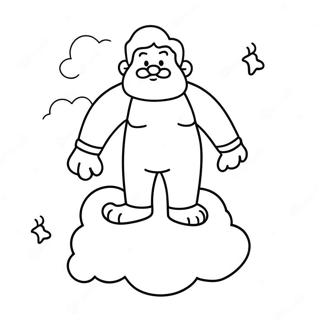 Giant In The Clouds Coloring Page 20863-19308