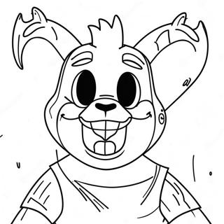 Scary Nightmare Bonnie Coloring Page 20873-19315