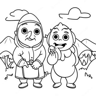 Vlad And Niki Adventure Coloring Page 20883-19321