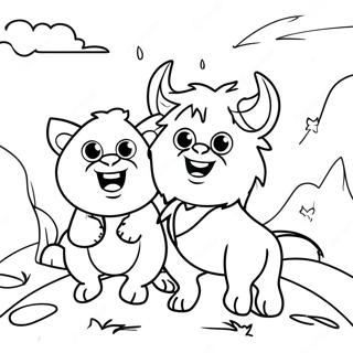 Vlad And Niki Adventure Coloring Page 20883-19324