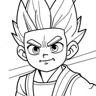 Gon Freecss In Action Coloring Page 20893-19331