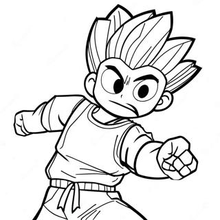 Gon Freecss In Action Coloring Page 20893-19332