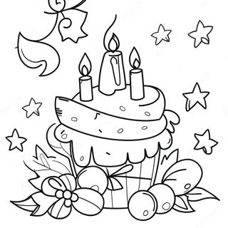 Festive Congratulations Coloring Page 20903-19337