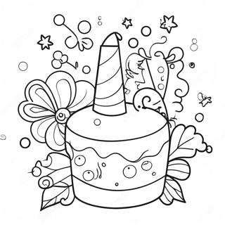 Festive Congratulations Coloring Page 20903-19338