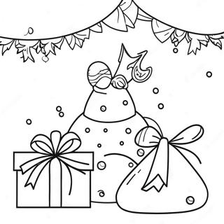 Festive Congratulations Coloring Page 20903-19339