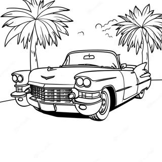 Classic Cadillac Convertible Coloring Page 20913-19346