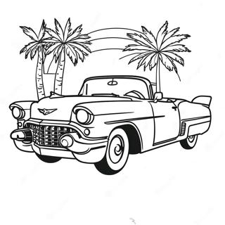 Classic Cadillac Convertible Coloring Page 20913-19348