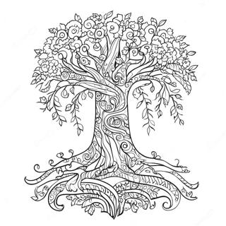 Tree Of Life Coloring Page 20922-19351