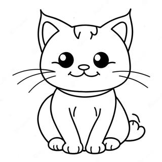 Sassy Cat With Attitude Coloring Page 2092-1720