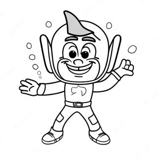 Jimmy Neutron With Jetpack Coloring Page 20933-19363