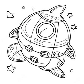 Spaceship Coloring Page 20942-19366