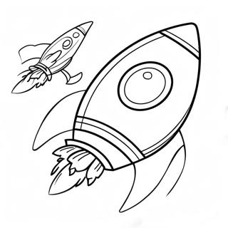 Rocket Spaceship Coloring Page 20943-19369