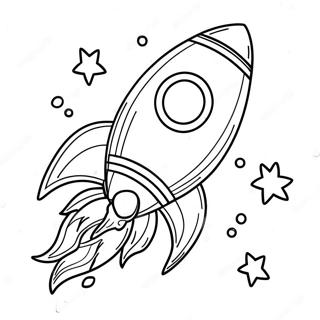 Rocket Spaceship Coloring Page 20943-19372