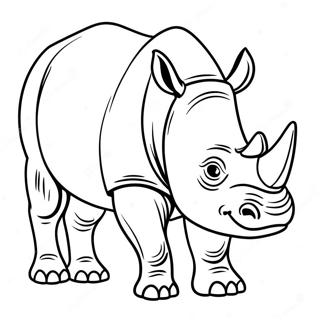 Rhino Coloring Page 20952-19375