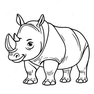 Rhino Coloring Page 20952-19376