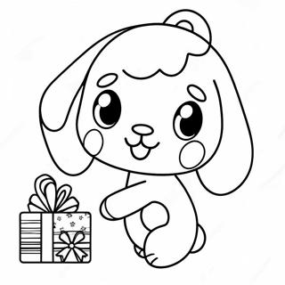 Cinnamoroll Christmas Coloring Pages