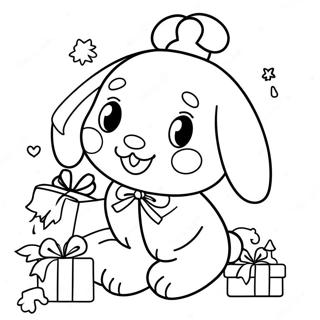 Cinnamoroll Christmas Coloring Page 20962-19382