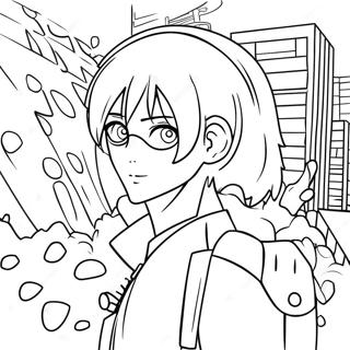 Tokyo Ghoul Coloring Page 20972-19391