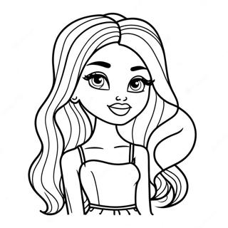 Fashion Bratz Coloring Page 20992-19407