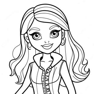 Trendy Bratz Fashionista Coloring Page 20993-19409