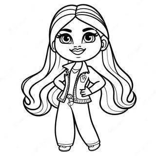 Trendy Bratz Fashionista Coloring Page 20993-19411