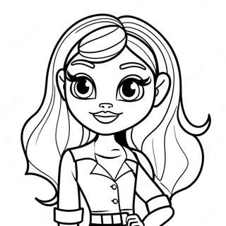 Trendy Bratz Fashionista Coloring Page 20993-19412